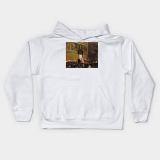 Pope Pius VII in the Sistine Chapel by Jean-Auguste-Dominique Ingres Kids Hoodie